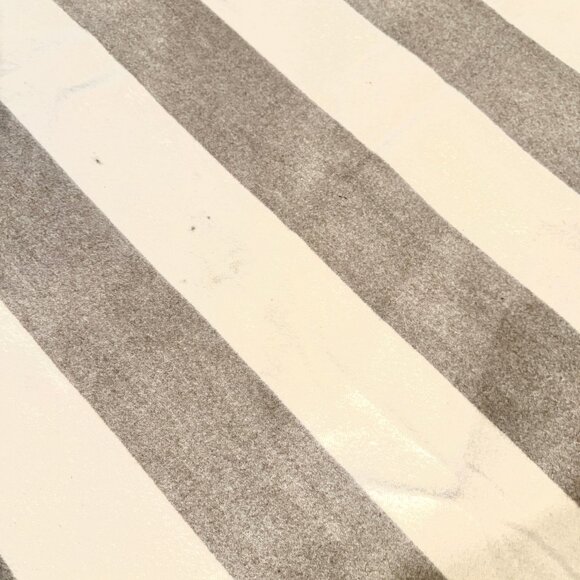 Pendleton Wool Blanket Full/Queen Size Custom One of a Kind Beige White Striped - Picture 7 of 7